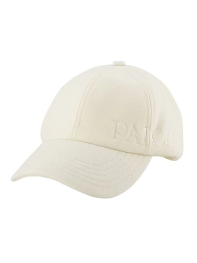 Shop Patou Unisex Cap - Wool - Avalanche In White