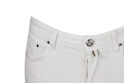 Shop Jacob Cohen Trousers In Cream