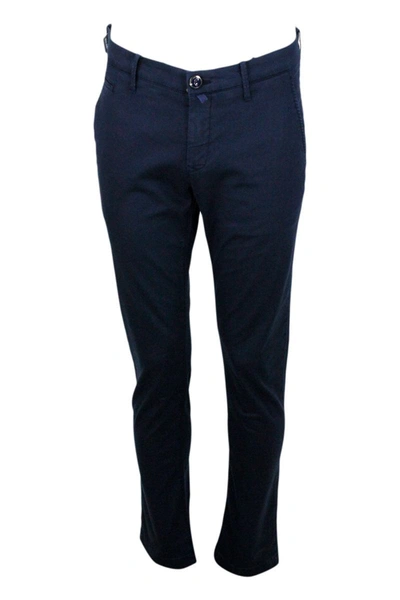 Shop Jacob Cohen Trousers In Blue