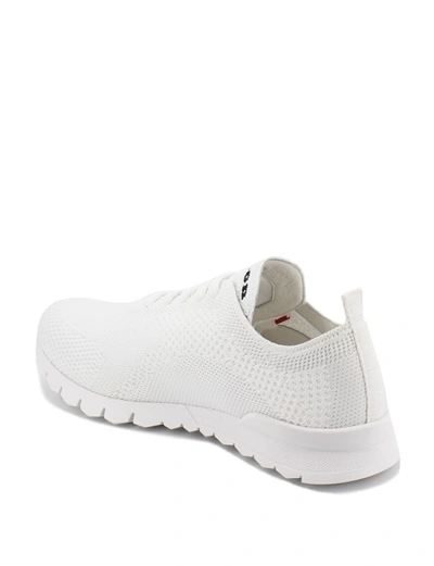 Shop Kiton White Knitted Fabric ''fit'' Runners