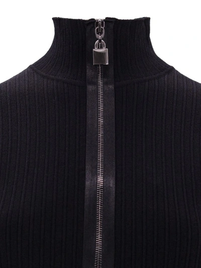 Shop Tom Ford Silk Blend Sweatshirt In Black