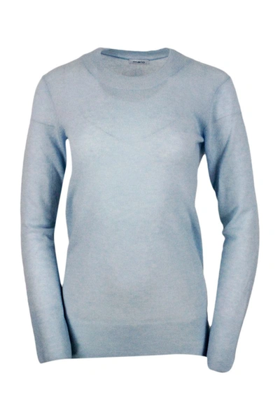 Shop Malo Sweaters In Light Blue