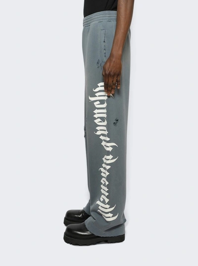 Shop Givenchy Classic Sweatpants With Holes In Blue