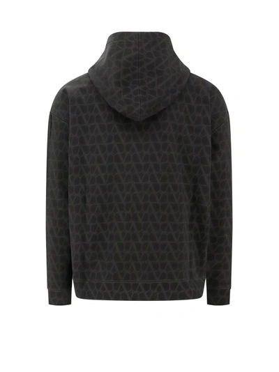 Shop Valentino Cotton Sweatshirt With Toile Iconographe Print In Black