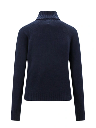 Shop Drumohr Blue Wool Sweater