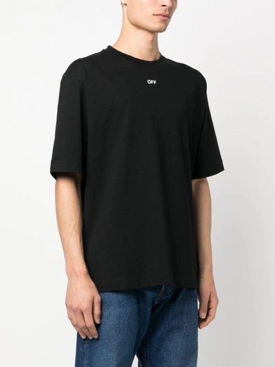 Shop Off-white Crew-neck Black T-shirt