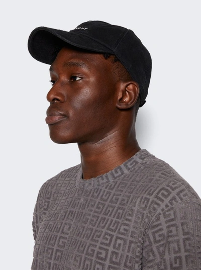 Shop Givenchy Curved Cap With Embroidered Logo In Black