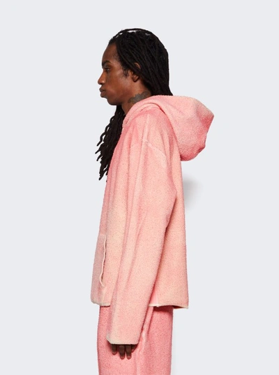 Shop Notsonormal Reversed Crop Hoodie In Pink