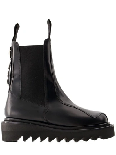 Shop Toga Boots - Leather - Black