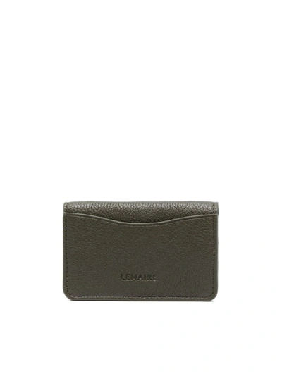 Shop Lemaire Enveloppe Coin Purse In Green