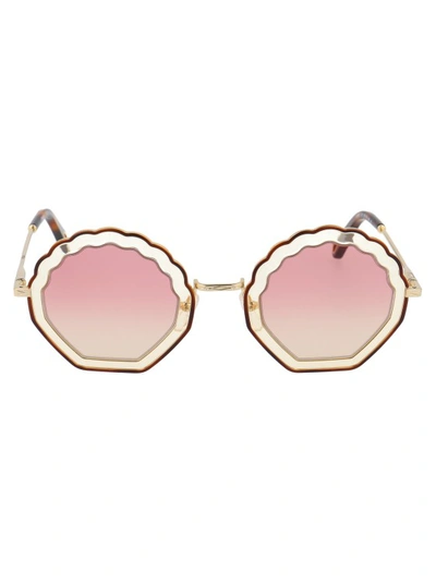 Shop Chloé Ce147s In Pink