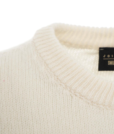 Shop Joshua Sanders White Smiley Sweater In Neutrals