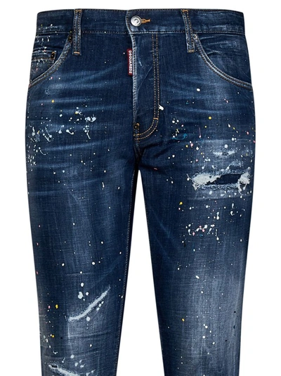 Shop Dsquared2 Blue Slim Fit Jeans