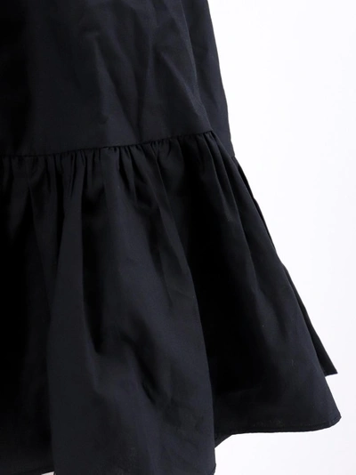 Shop Ulla Johnson Cotton Mini Dress In Black
