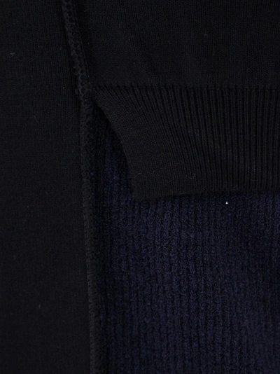 Shop Mm6 Maison Margiela Viscose And Cotton Sweater In Black