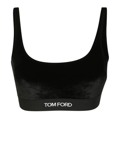 Shop Tom Ford Black Cropped Bralette
