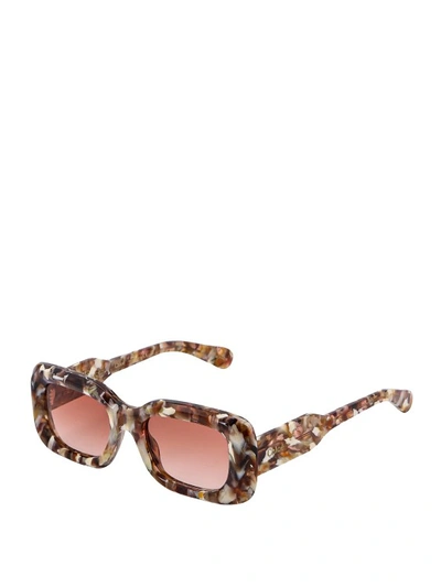 Shop Chloé Acetate Sunglasses In Brown