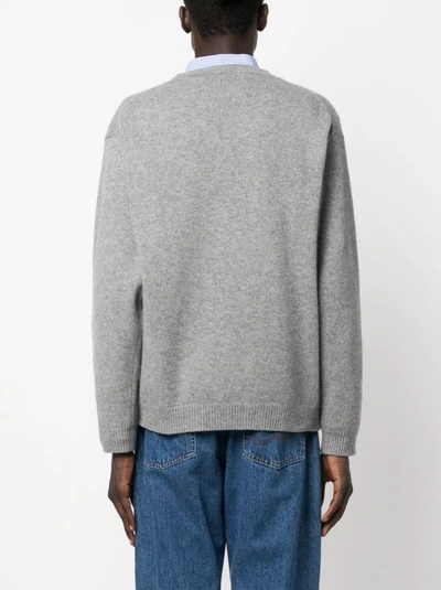 Shop Kenzo Grey Wool Sweater