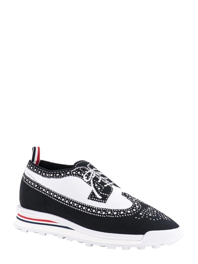 Shop Thom Browne Knit Sneakers In Black