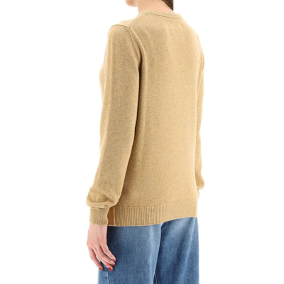 Shop Maison Margiela Beige Wool And Cashmere Sweater In Brown