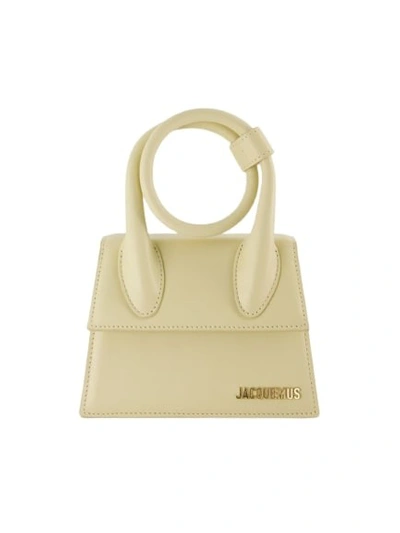 Shop Jacquemus Le Chiquito Noeud Bag - Leather - Ivory In Neutrals