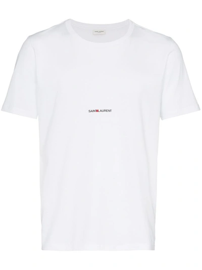 Shop Saint Laurent Classic White T-shirt