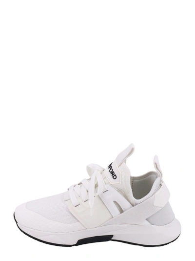 Shop Tom Ford Nylon And Suede Sneakers In White