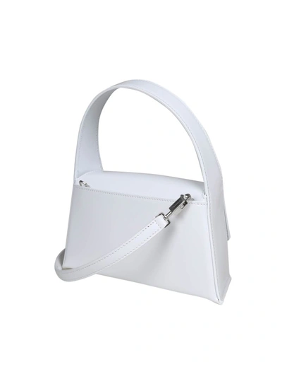 Shop Ferragamo Geometric White Shoulder Bag