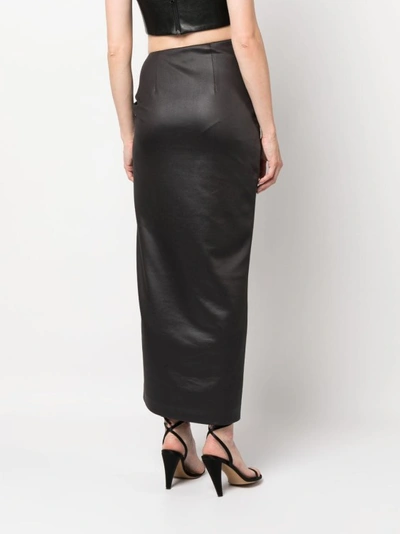 Shop Chiara Ferragni Black Slit Skirt