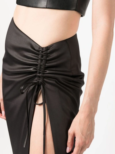Shop Chiara Ferragni Black Slit Skirt