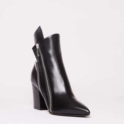 Shop Sergio Rossi Ankle Boot With High Heel In Black Leather