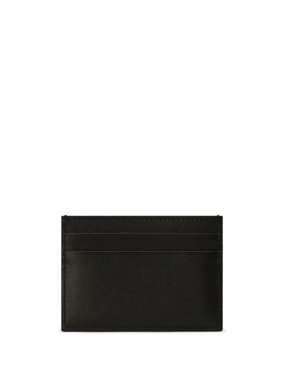 Shop Dolce & Gabbana Black Logo Embossed Card Holder