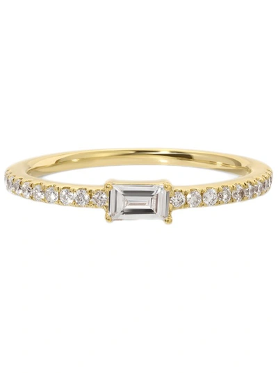 Shop Isa Grutman Baguette Diamond Pave Band Ring In Not Applicable