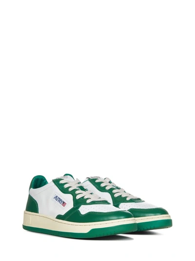 Shop Autry Green Leather Sneakers