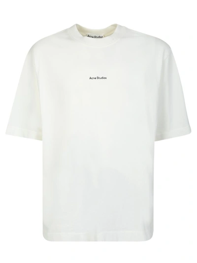 Shop Acne Studios White Printed Cotton T-shirt