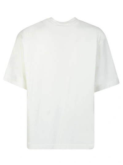 Shop Acne Studios White Printed Cotton T-shirt