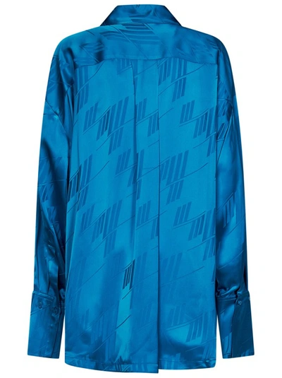 Attico Shirt With Relaxed Fit In Blue