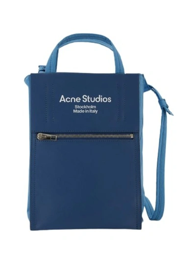 Shop Acne Studios Tote Bag -  Blue Poudré/blue - Leather