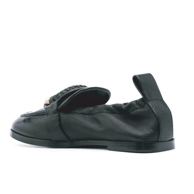 Shop See By Chloé Black Hana Leather Loafers