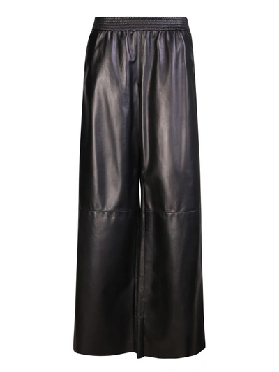 Shop Drome Black Leather Trousers