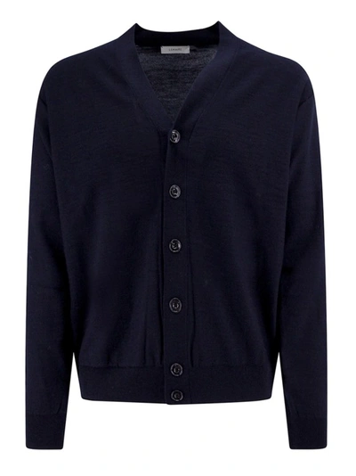 Shop Lemaire Wool Blend Relaxed Fit Cardigan In Black