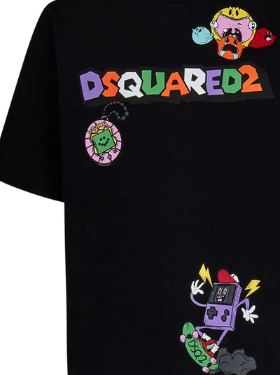 Shop Dsquared2 Black Short-sleeved T-shirt