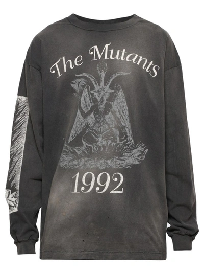 Shop Saint Michael The Mutnts Long-sleeve Tee In Black