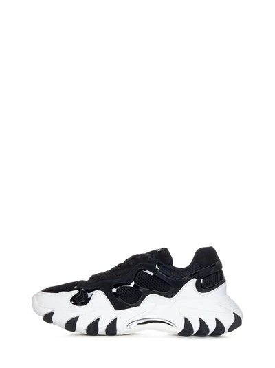 Shop Balmain Chunky Platform Sneakers In White