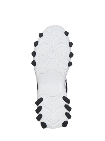 Shop Balmain Chunky Platform Sneakers In White