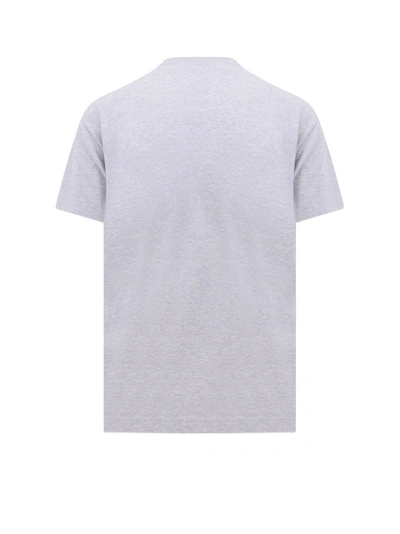 Shop Palm Angels Organic Cotton T-shirt In Grey