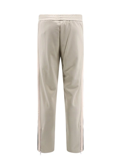 Shop Palm Angels Embroidered Monogram Jersey Trouser In Grey