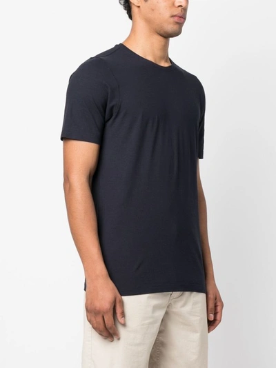 Shop Lardini Black Cotton T-shirt