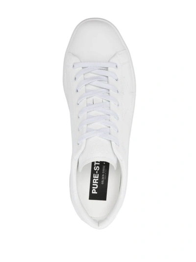 Shop Golden Goose White Laced-up Sneakers