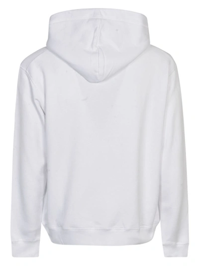 Shop Dsquared2 Icon-print Pullover Hoodie In White